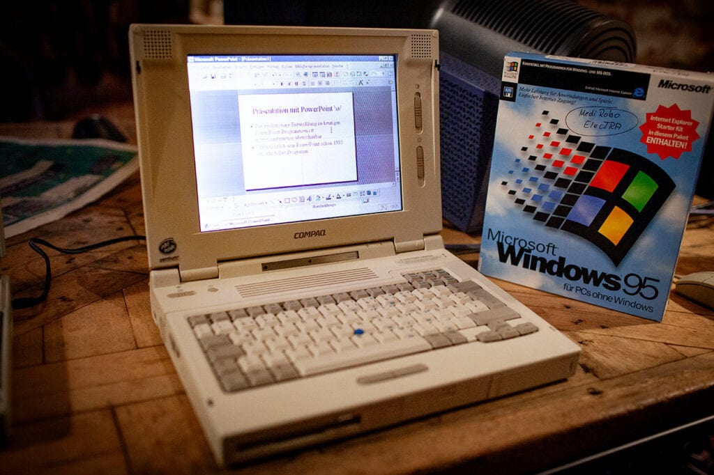 Compaq-Laptop und Windows 95